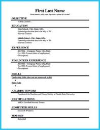 Resume For High School Student with No Work Experience - Resume For ...