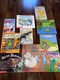 Lot Of 10 CHILDRENS BOOKS By Scholastic- Dinosaur, Franklin, Stanley, Jump  Frog