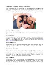Why not change things up with a few ideas of things to do with family. Fun Things To Do At Home How To Discuss