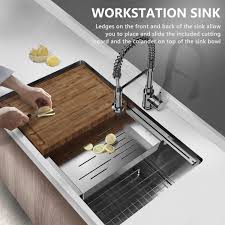 Maybe you would like to learn more about one of these? Mensarjor Undermount Kitchen Sink Workstation Undermount Kitchen Sinks Single Bowl Kitchen Sink Sink