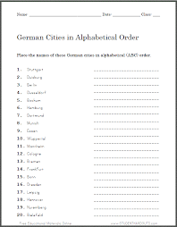 Someone sent you a pdf file, and you don't have any way to open it? German Cities In Abc Order Worksheet Student Handouts