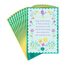 We proudly offer a variety of greeting cards and gifts for all of the major holidays like new year's, valentine's day, easter, mother's day, father's day, thanksgiving and christmas, as well as other very special days like boss's day, nurse appreciation day, rosh hashanah, grandparents day, and more. Blessings Of Easter And Spring Religious Easter Cards Pack Of 10 Boxed Cards Hallmark