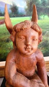 Wooden Carved Cherub