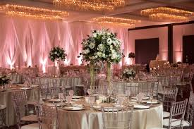 Silver Winter Glam Ballroom Wedding Hilton Tampa Downtown Wedding Ballroom Decor Ballroom Wedding Reception Chiavari Chairs Wedding