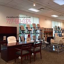 The Global Showroom In Tampa Bay Has An Amazing Selection Call 727 561 0325 To Sch Used Office Furniture Office Furniture Solutions Executive Office Furniture