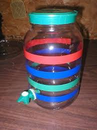 American maid texas theme plastic sun tea jar, 1 gal. Vintage Anchor Hocking Gallon Glass Sun Tea Beverage Jar Stripes Lid Spigot 539147503