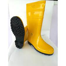 Alas kaki (spt sepatu, selipar, dll); Korakoh Yellow Safety Rubber Boot Kasut Boot Getah Kuning Getah Kasut Boot 7000 Shopee Malaysia