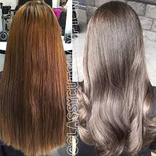 Goodbye Brassy Copper Hello Beautiful Smokey Ash Brown For Our Lovely New Client Nikki Absolutely Beige Hair Brown Blonde Hair Copper Brown Hair