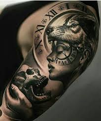 Wolf Girl Tattoo Idea Amazing Wolf Girl Tattoos Arm Tattoos For Guys Tattoos