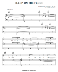 Sleep On The Floor Sheet Music The Lumineers Sheetmusic Free Com