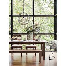 Basque Grey Wash 65 Dining Table Reviews Crate And Barrel Black Leather Dining Chairs Dining Chairs Crate And Barrel