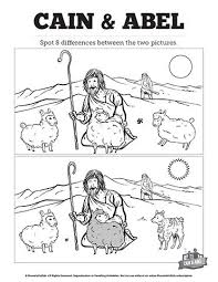 Cain And Abel Kids Spot The Difference Can Your Kids Spot Changes In This Story Of Cain Abel Spot The Bible Activities For Kids Cain And Abel Bible For Kids