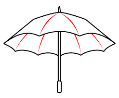 Drawing A Cartoon Umbrella Umbrella Art Umbrella Drawing Picture Of Umbrella