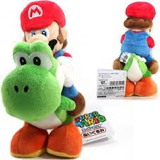 Super Mario Bros Mario Riding On Yoshi Plush Super Mario Toys Yoshi Plush Mario Bros