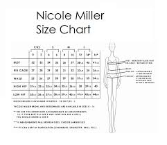 Nicole Miller Size Chart Masako Formals Hawaii