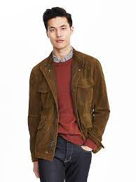 Modern Suede Jacket Banana Republic Fall 2016 Suede Jacket Men Brown Jacket Men Mens Outfits