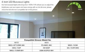 Maybe you would like to learn more about one of these? 6 Pack 4 Inch Led Recessed Lighting With Night Light Cri90 850lm 11w 80w Baffle Trim 2700k 3000k 3500k 4000k 5000k Selectable Dimmable Recessed Lighting Damp Rated Led Can Lights Amazon Com