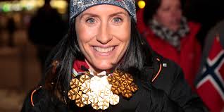 Amazing norwegian cross country skier marit bjørgen showing her muscles.justyna kowalczyk vs marit bjoergen. Four World Cup Gold Medals And A Baby