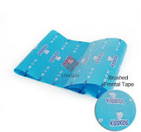 Waist Sticker Custom Printing Blue Brushed Frontal Tape for Baby Diaper