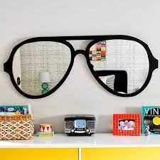 Shaped like a classic pair of ray bans, hence the name, the sunglasses mirror provides a qui. Aviator Sunglasses Mirror Etsy Mirrored Aviator Sunglasses Mirror Decor Mirror