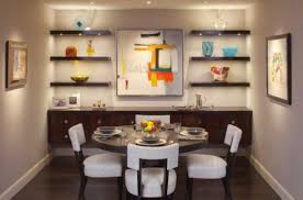A dining room decor like this is really suitable for the people who live in an apartment and has a lot of family member inside of the apartment. Small Dining Room Decor Ideas For Your Home And Apartment Roohome