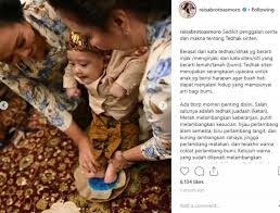 Kata kata bijak, motivasi & . 5 Moment Reisa Broto Asmoro Gelar Tedhak Siten Putranya Matamata Com