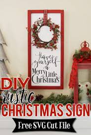 Diy Rustic Christmas Sign Burton Avenue