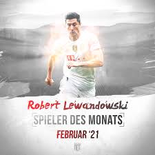 The detailed stats tab shows a player's total appearances, goals, cards and cumulative minutes of play for each competition, and indicates the season in which it occurred. Msr Player Of The Month Of February Robert Lewandowski Miasanrot Com