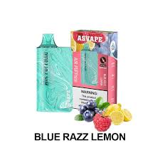 ASVAPE DISP 8000 PUFFS 5CT - BLUE RAZZ LEMON