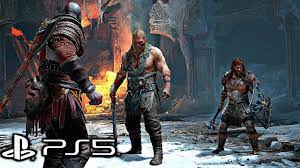 GOD OF WAR 4 Remastered PS5 - Magni & Modi Boss Fight (4K 60FPS) - YouTube