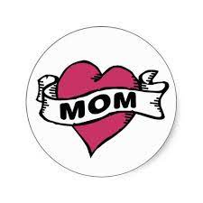 I Love Mom Classic Round Sticker I Love Mom Love Mom Mom