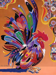 7 Das Artes Pintura De Galo Arte De Frango Producao De Arte