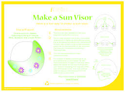 It can be made from craft foam, cardboard, paper, or other materials. How To Make A Sun Visor Craft Ichild