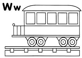 Steam train with a face; Wagon Trains Coloring Pages