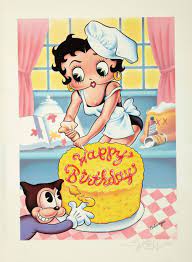 Betty Boop Gefeliciteerd Verjaardagskaart Verjaardagskaarten