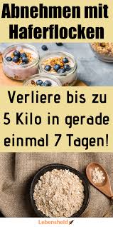 Haferflockendiat Lebensheld Diat Abnehmen Haferflocken Diat