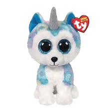 15CM Ty Beanie Baltic Glitter Big Eyes Dog Husky Plush Toy Cute Super Soft  Animal Doll Kids Toys Christmas Gift for Children
