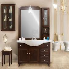 Mobile bagno vintage white nuovi mondi scontato 48%. Mobile Bagno In Legno Base Ante E Cassetti Specchio Pensile Lavabo Le Chic Arredamenti