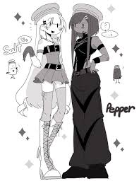 salt and pepper (inanimate insanity) drawn by echo_hohho | Danbooru