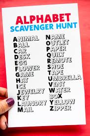 (2) road trip i spy game (a color & a black/white version that doubles as a coloring page) a road trip abc scavenger hunt. 30 Best Scavenger Hunt Ideas Free Printables Play Party Plan