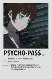 Psycho Pass Film Posters Minimalist Anime Reccomendations Otaku Anime