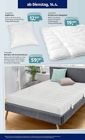 Die matratze 90×200 cm gehört zu den gängigen matratzengrößen für einzelbetten. Aldi Sud Prospekt Angebote Ab 14 04 2020 Bis 18 04 2020 Seite 11 Aldi Angebote