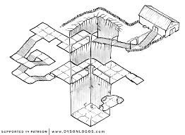 The Cockatrice Pit Dyson Logos On Patreon Isometric Map Dungeons And Dragons Homebrew Map Layout