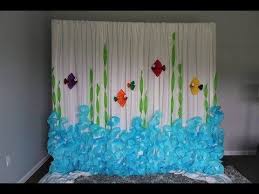 For example under the sea door decorations decorating contest, a tunnel entrance themed door. Coffee Filter Backdrop Diy Under The Sea Youtube Mermaid Birthday Party Decorations Diy Birthday Decorations Diy Backdrop
