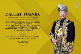 Diadakan pada hari khamis mengikut jadual yang akan ditetapkan. Hrh Crown Prince Of Johor On Twitter Merafak Sembah Ucapan Setinggi Tinggi Tahniah Dan Ucap Selamat Kepada Kebawah Duli Yang Maha Mulia Seri Paduka Baginda Yang Di Pertuan Agong Al Sultan Abdullah Ri Ayatuddin Al Mustafa Billah
