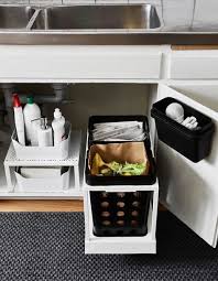 Mobilier Et Decoration Interieur Et Exterieur Rangement Sous Evier Poubelle Coulissante Poubelle Cuisine