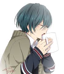 Ikuya Boit Ce Qui Ressemble A Du Chocolat Chaud Anime Gratuit Vitesse Rapide Garcons Anime Mignons Dessin Anime Kawaii Manga Mignon