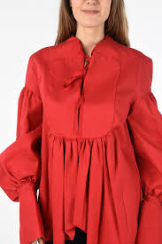 Maybe you would like to learn more about one of these? Rosie Assoulin Bishop Sleeve Pin Tuck Shirt Women Glamood Outlet