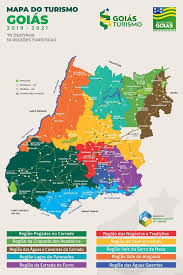 Mapa politico del estado de goiás que arroja los límites municipales, estatales y internacionales, las características hidrográficas, los principales ejes viales y las sedes de los 246 municipios del estado. Goias Tem Novo Mapa Do Turismo Jornal A Tribuna Jornal Mais Completo De Noticias E Informacoes De Rio Verde E Regiao