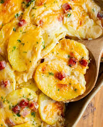 Use a slotted spoon to remove the bay. Scalloped Potatoes And Ham The Cozy Cook